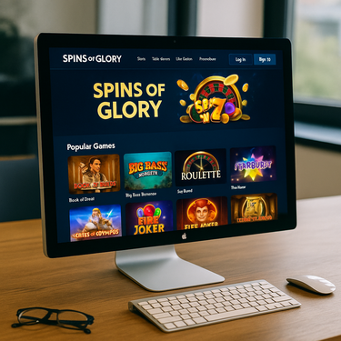 SpinsofGlory - Intuitivní design platformy - Čisté rozhraní kasina